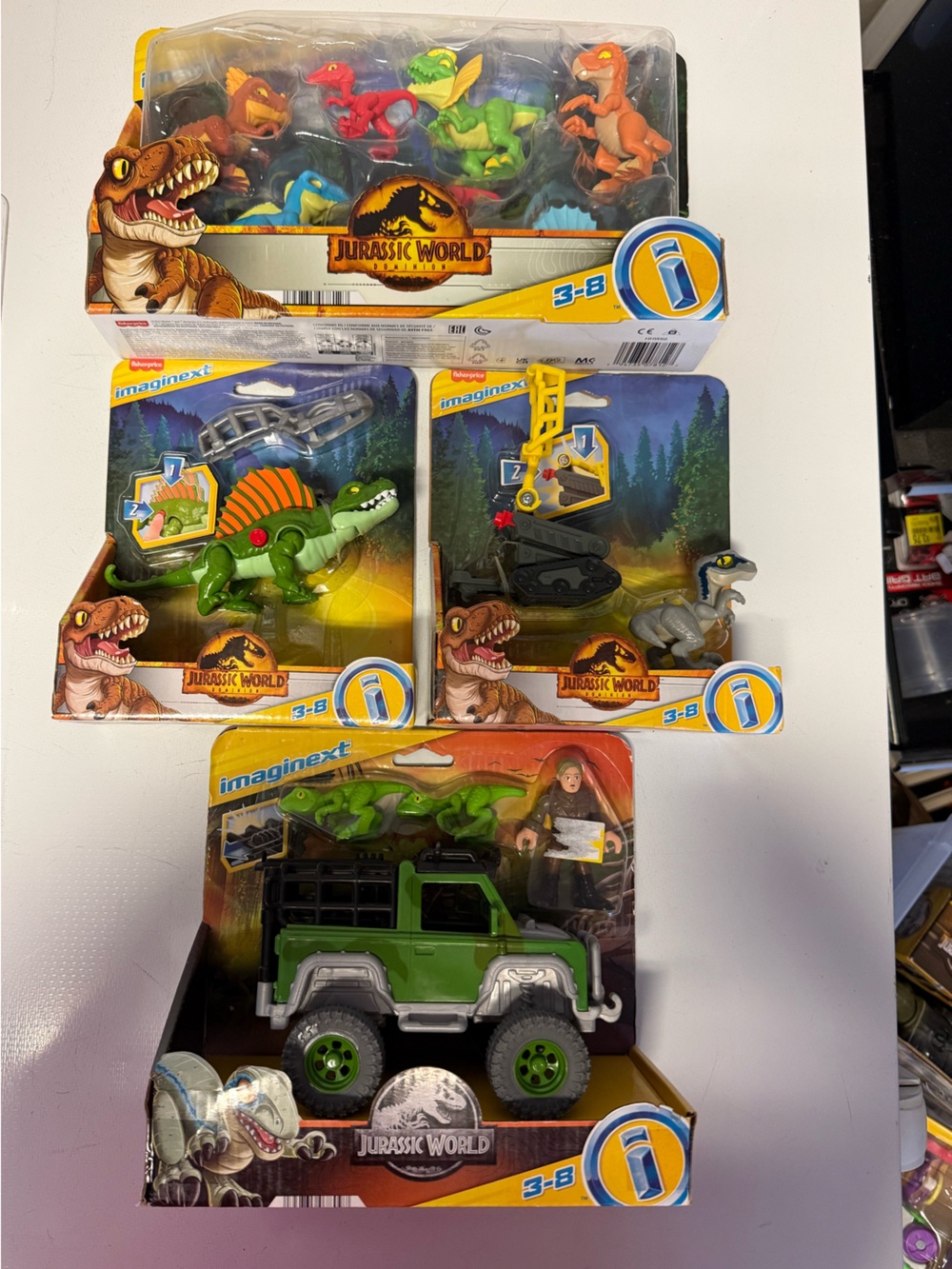 Jurassic World Green Dino Vehicle & Figures Playset - Imaginext